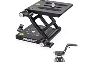 INNOREL ZH7 Z Flex Tilt Treppiede Testa in lega di alluminio Flessibile Angoli multipli Panoramica Pieghevole Z Tipo Testa con Manopola di Regolazione per DSLR Camcorder Slider Rail