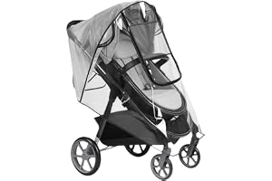 Regnskydd barnvagn Universal, EVA-material av livsmedelskvalitet | regnskydd för barnvagnar, Stroller rain cover Med kontaktfönster och vattentät dragkedja, bra luftcirkulation
