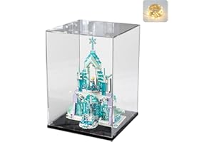 ELEPURE Acryl Vitrine Klar für Lego Actionfiguren Funko Pop Modell Skulptur Transparenter Plexiglas Display Box für Sammlung Staubschutz Anzeigekasten für Aufbewahrungsspielzeug【Schwarz,30×30×40cm】