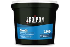 KOIPON Oxalit 1 kg Teichschlammentferner zur Teich Reinigung von Laub, Teich Schlamm und Ablagerungen wirkt innerhalb weniger Minuten mit Sauerstoff