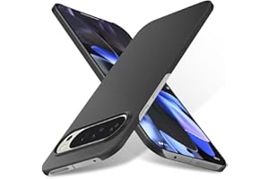 Bastmei Etui do Google Pixel 9 Pro XL, niezwykle lekkie, ultracienkie, twarde etui PC z ochroną aparatu (żwirowa czerń)