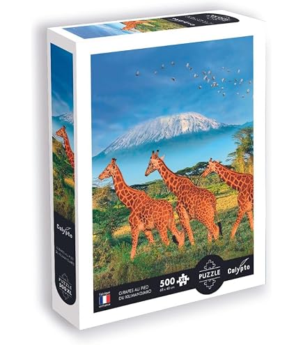 Calypto 500 Piece XL Puzzle - Mount Fuji Autumn Scene With Soft Touch Velvet Surface, Made In France - View #7