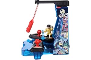 GIOCHI PREZIOSI AKEDO Battle Arena, zabawka scena bitewna z różnymi trybami gry i dźwiękami walki, w tym 2 ekskluzywne lalki wojowników do gry, akcesorium treningowe, słynny (AKE02000)