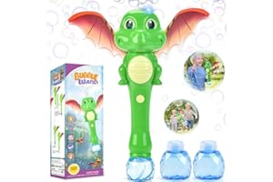 Chridark Toys for 3-8 Year Old Kids Boys:Dinosaur Bubble Wand Bubble Machine Gifts for 3 4 5 6 7 8 Years Old Boys Birthday Presents for Toddlers Age 3-5 Light Up Outdoor Games Party Garden Bath Toys
