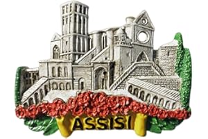 MOIILVCLA Asyż Włochy magnes na lodówkę pamiątka podróż dekoracja na lodówkę 3D magnetyczna naklejka ręcznie malowana kolekcja rękodzieła