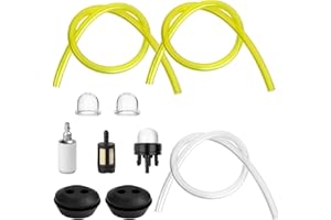 LUCKNIGHT 11 Kit de Filtro de Combustible Universal, 2.5mm 3mm Mangueras de Gasolina de Motosierra Repuestos, Tubo Carburador Desbrozadora Filtros, Bomba de Carburador, Bombilla de Imprimación para Cortacésped