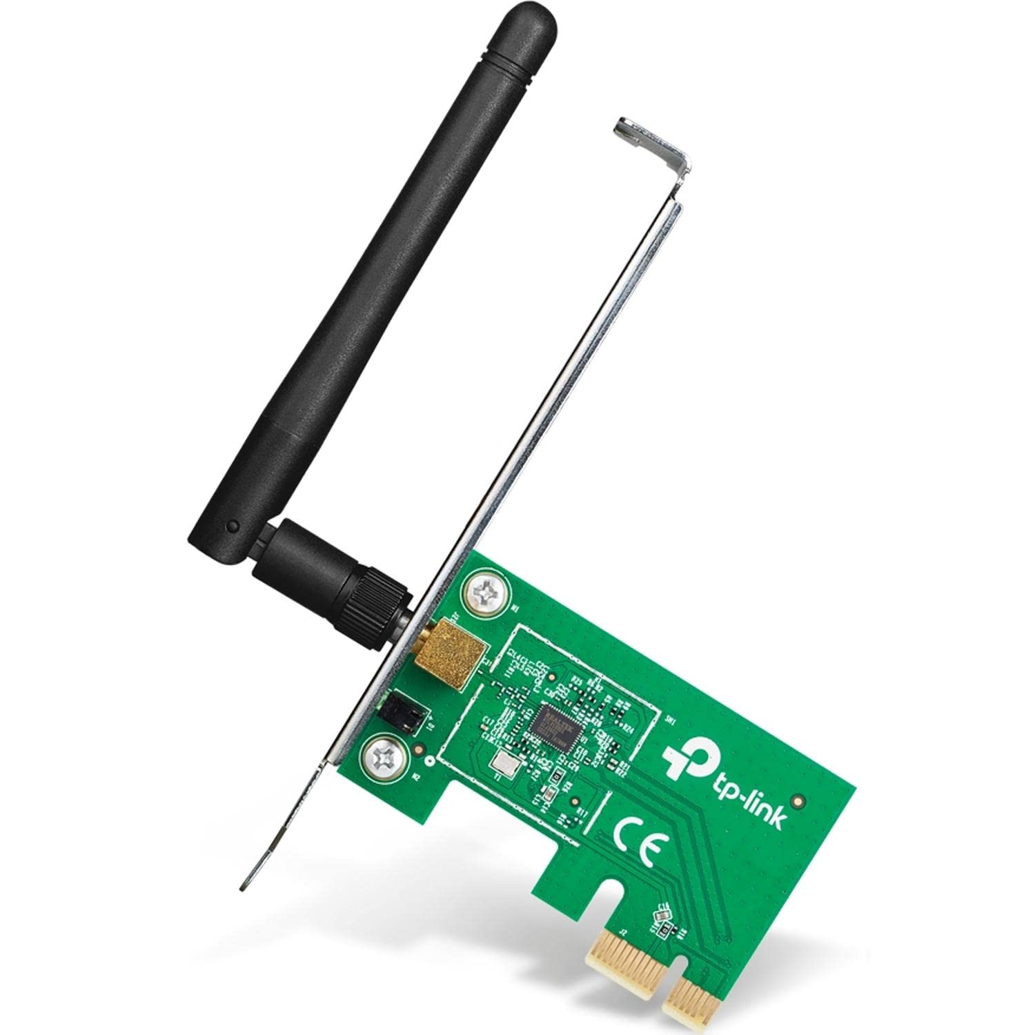 TP-Link TL-WN781ND 150Mbps Wireless N PCI Express Adapter | 2dBi Detachable Omni Directional (RP-SMA) | Compatible with Windows 8.1/8/ 7/ Vista/XP (32/64bits),Green