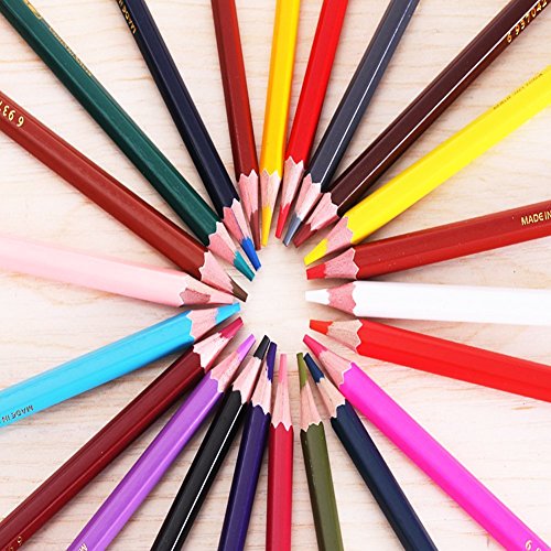 Bontec 48 Farben Buntstifte Berufsqualitäts Buntstifte Aquarellstifte Farbstift Bleistift Zeichenstift für Kinder/ Anfänger/ Künstler - 2