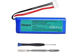 Uwayor JBL Charge3 Batteria 7080mAh Batteria di Ricambio per Altoparlante Bluetooth JBL Charge3, GSP1029102A, Batteria JBL Charge3 da 3,7 V 26,2 Wh con Strumento di Installazione