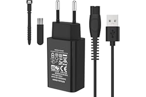 Aiguozer 5V Ladegerät kompatibel mit Philips One Blade Rasierer 360 QP2724 QP2834 MG9525 QP1324 QP1424 QP1924 QP4530 MG9510 MG5910 MG9520 MG9550 Netzeil Kabel Adapter USB