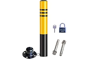 SYJH Security Posts For Driveways Parking Bollards Barrier Car Security, Metal Parking Barrier Reflective Tape Easy Installation(Size:750mm×76mm)