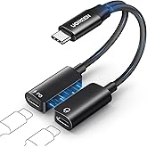 UGREEN Magnetic USB C to USB C Adapter 2 in 1 Headphone Adapter | Fast Charging PD 60W 96Khz 24Bit Compatible with iPhone 18