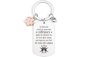 KTIAVO Cadeau Collegue Porte Clef Cadeau Collegue De Travail Femme Cadeau Collègue Cadeau Départ Collègue Cadeau Depart Collegue De Travail Cadeau Collègue De Travail Cadeau Pour Collègues Cadeaux Noel