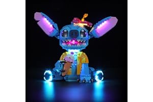 BRIKSMAX Kit Luci 2.0 per Lego Disney Stitch - Innovativo Kit di Illuminazione a LED Compatibile con 43249 - Set non Incluso