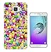 Produktbild c1059 - Cool Fun Funny Emoji Wallpaper Crown Princess Poop Devil Smiley Love Heart Design Samsung Galaxy A3 (2016) SM-A310F Fashion Trend Silikon Hülle Schutzhülle Schutzcase Gel Rubber Silicone Hülle