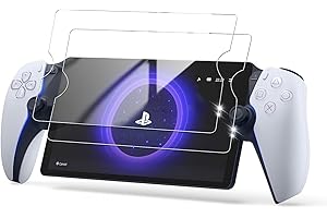 Vivideox Lot de 2 films de protection d'écran en verre trempé compatible avec PlayStation Portal Remote Play, transparent, HD, anti-rayures, pour PS5 PlayStation Portal Remote Play