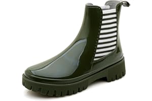 Jesindr Stivali Pioggia Donna, Antiscivolo Da Pioggia Leggere Comode Shorty Boots