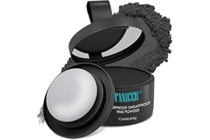 NAILGELER Polvere Capelli, Ritocco Ricrescita Capelli, Hair Line Powder, 4g Infoltitore Invisibile, Hairline Shadow per Coprire, Uso per Riempire I Capelli Diradati, Polvere per Capelli Donna e Uomo (Nero)