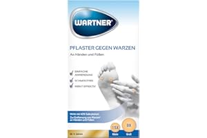 ‎WARTNER WARTNER Pflaster gegen Warzen - Warzenpflaster mit Salicylsäure - für effektive, schmerzfreie Warzenbehandlung - 15x klein, 9x groß, 24 Stück (1er Pack)