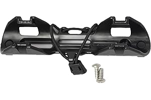 YakAttack PadLoc Kayak Paddle Holder with 2-Screw Universal Mount | Secure Paddle Clip with Two Points of Contact | Fits Standard Oar Shafts | Quiet & Durable | Kayak Accessories | Made in USA