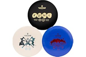 Viking Discs Starter Disc Golf Set - 3 disques de Frisbee pour Toutes Les Distances, approuvés par la PDGA - Sports d'extérieur pour Adultes et Enfants. - Putter, Mid-Range, Driver