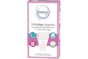 INTIMY CARE - 3 Protège-Lingerie Lavables et Réutilisables - Protection menstruelle économique et écologique - Confort Quotidien - Filet de Lavage Inclus