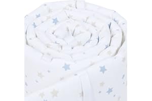 babybay Cot Bumper Mesh Waffle Pique for Maxi, Boxspring, Comfort and Comfort Plus Model, White