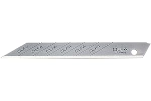 Olfa SAB - Pack de 10 cuchillas para cúter con ángulo de corte de 30° (acero, 80 x 9 mm)