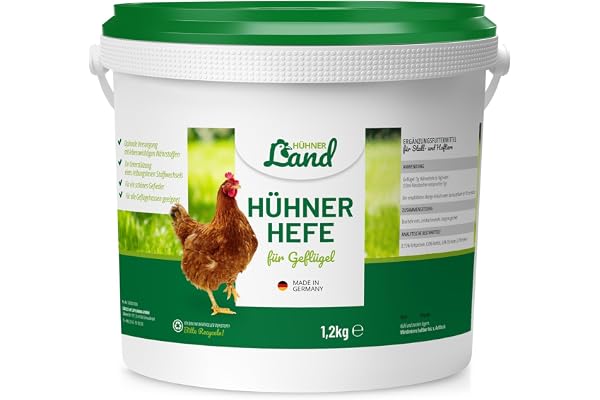 HÜHNER Land Kycklingjäst - öljäst höns 1,2 kg I Kycklingtillbehör, kycklingfoder Tillägg för kycklingar, vaktlar & andra fjäd