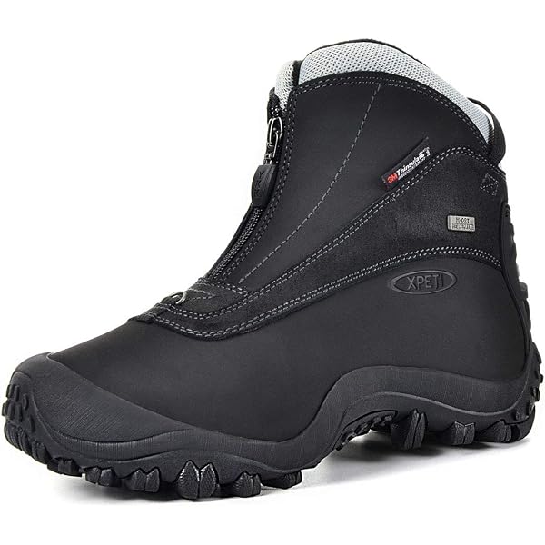 NORTIV 8 Men's Winter Boots - Waterproof, Slip Resistant, Lightweight, 200g Insulation Work Boots - View #3