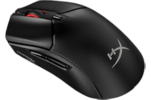 HyperX Pulsefire Haste 2 Core Wireless mysz gamingowa do komputera, długi czas pracy baterii, lekka, niestandardowy czujnik rdzenia, podwójna łączność bezprzewodowa, czarna