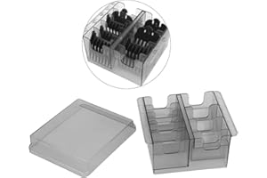 UNIBELL Clipper Comb Holder, Limit Comb Organizer, Hair Clipper Storage Box Salon Barber Guide Comb Storage Case Container for Hair Clipper Guide Comb(1)