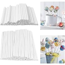 thumbnail image 2 of 600 Pcs Lollipop Stick & Wrappers Kit - Cake Pop Sticks, Bags, Twist Ties | Candy Chocolate Cookie Making Supplies For Parties Baking 2 of 11