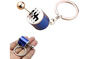 Tinkber 1 szt. Brelok do skrzyni biegów Brelok do dźwigni zmiany biegów 6 prędkości zmiany brelok do dekoracji akcesoria torby telefony komórkowe niebieski kolor, 1 EU, Talla única