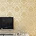 Produktbild Europäische Luxus Schlafzimmer Vliestapete 3D fein geprägte Wohnzimmer TV Hintergrund Wand paper32.8 * 1.73ft (Color : Beige)