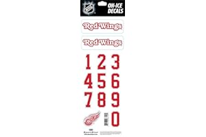 NHL Helmsticker Set Sportstar Team Detroit Red Wings dunkler Helm