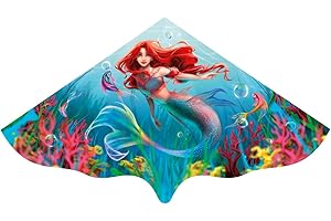 Günther Flugspiele 1113 - Einleiner-Drachen Amarina, ca. 115 x 63 cm, Kinderdrachen aus robuster PE-Folie, für Kinder ab 4 Jahren, inkl. Griff und Drachenschnur