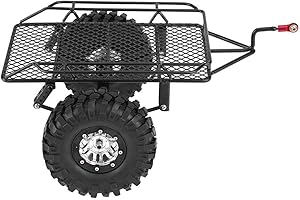 TUYEHO VGEBY1 Trailer Car Hopper Trail, DIY Metal Trail Car Trailer Hopper for D90 / SCX10 1/10 Scale RC Crawler Car
