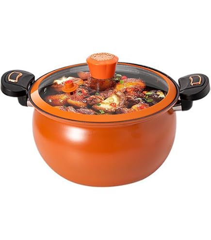 Royalty Line Set 2 Pentole Alte Antiaderente - 28cm 10.5L E 24cm 7L, Per Induzione E Tutti I Fuochi, Coperchio Vetro
