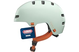 ‎ABUS ABUS Fahrradhelm XOXO - Cityhelm im Skater-Look - Helm für Skateboard, Fahrrad, Scooter - mit optimiertem Kinnpolster - für Jugendliche und Erwachsene