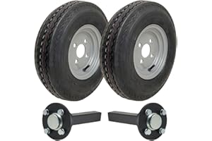 Parnells - Kit Rimorchio ad Alta Velocità - 2 Ruote e Pneumatici 4.80/4.00-8 + 2 Mozzi/Assali Prigionieri, Senza Intoppi, 690 kg, 130 Km/H - Ruote Legali su Strada e Omologazione E