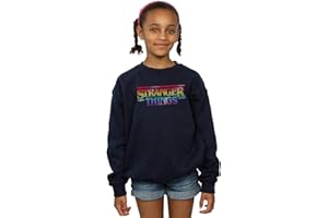 Absolute Cult Stranger Things Girls Square Photo With Pink Logo Sweatshirt