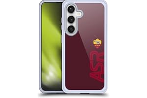 Head Case Designs Licenza Ufficiale AS Roma Fuori Misura Grafica Crest Custodia Cover in Morbido Gel Compatibile con Samsung Galaxy S24 5G