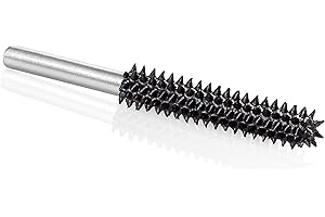 Kutzall Extreme Fresa a Punta Tonda, Albero da 1⁄8", Grana Molto Grossa - Accessorio Falegnameria per Attrezzi Dremel, Foredom, Milwaukee. Carburo di Tungsteno Abrasivo (3.1mm) X (22.2mm), BNX-18-EC