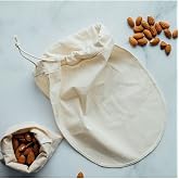 Turkuazshop Herbal Milk Bag Organic Yogurt Strain Pouch Washable Linen Pouch Natural Textile Dairy