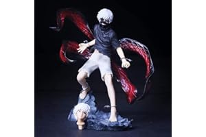 FRMACT Tokyo Ghoul Kaneki Ken Anime Figure Changeante Démontage-Figurine Statue en PVC Figurine Statues Décoration Ornements Collectibles Jouet Animations Personnage Modèle 22.5cm