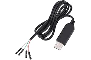 AYMBH USB to RS232 TTL UART Converter PL2303HX Chipset USB to COM/TTL Serial Port Adapter Supports 115200 Baud Rate Compatible with Windows XP/Vista/7/8 STC Download Cable 60 cm for MCU