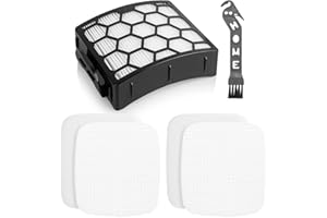 JOLLSUNG NV602UKT Filters for Shark Powered Lift Away NV602UK NV702UK NV702UKT NV612UK NV612UKT NZ690UK NZ690UKT NZ710UK NZ710UKT Anti Hair Wrap Upright Vacuum, 1 Washable HEPA Filter and 2 Foam&Foam Filters