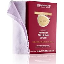 ZEFFFKA Gold And Silver Polishing Cleaning Cloth For Jewelry Coins Watches And Other Fine Valuables Cleaner For Precious Metals Tarnish Remover Extra Large Size Soft Microfiber