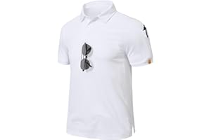 Csqtongan Herren Kurzarm Poloshirts Atmungsaktiv Golf Poloshirt Herren Sport Polo Shirt T-Shirt für Outdoor-Aktivitäten